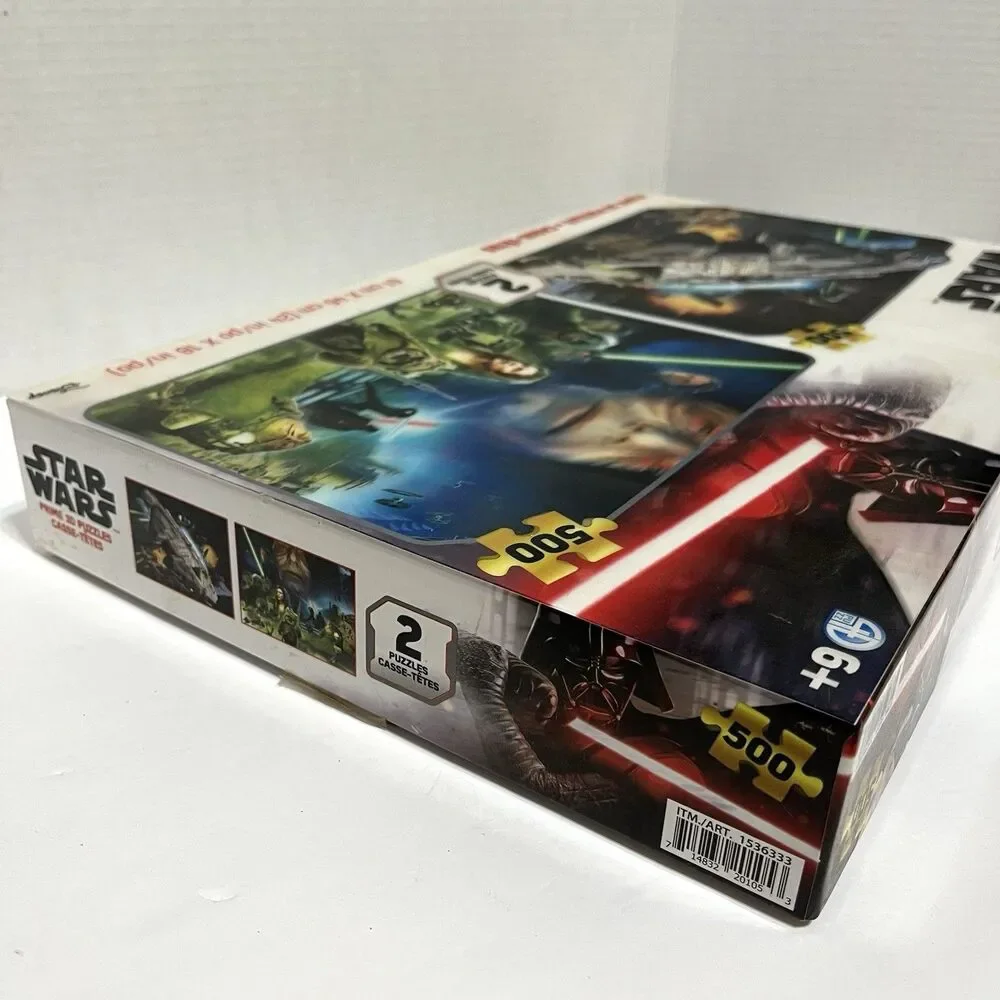 Star Wars Prime 3D Puzzle 2 Pack 500 Pieces Each Disney 1000 Pieces Total